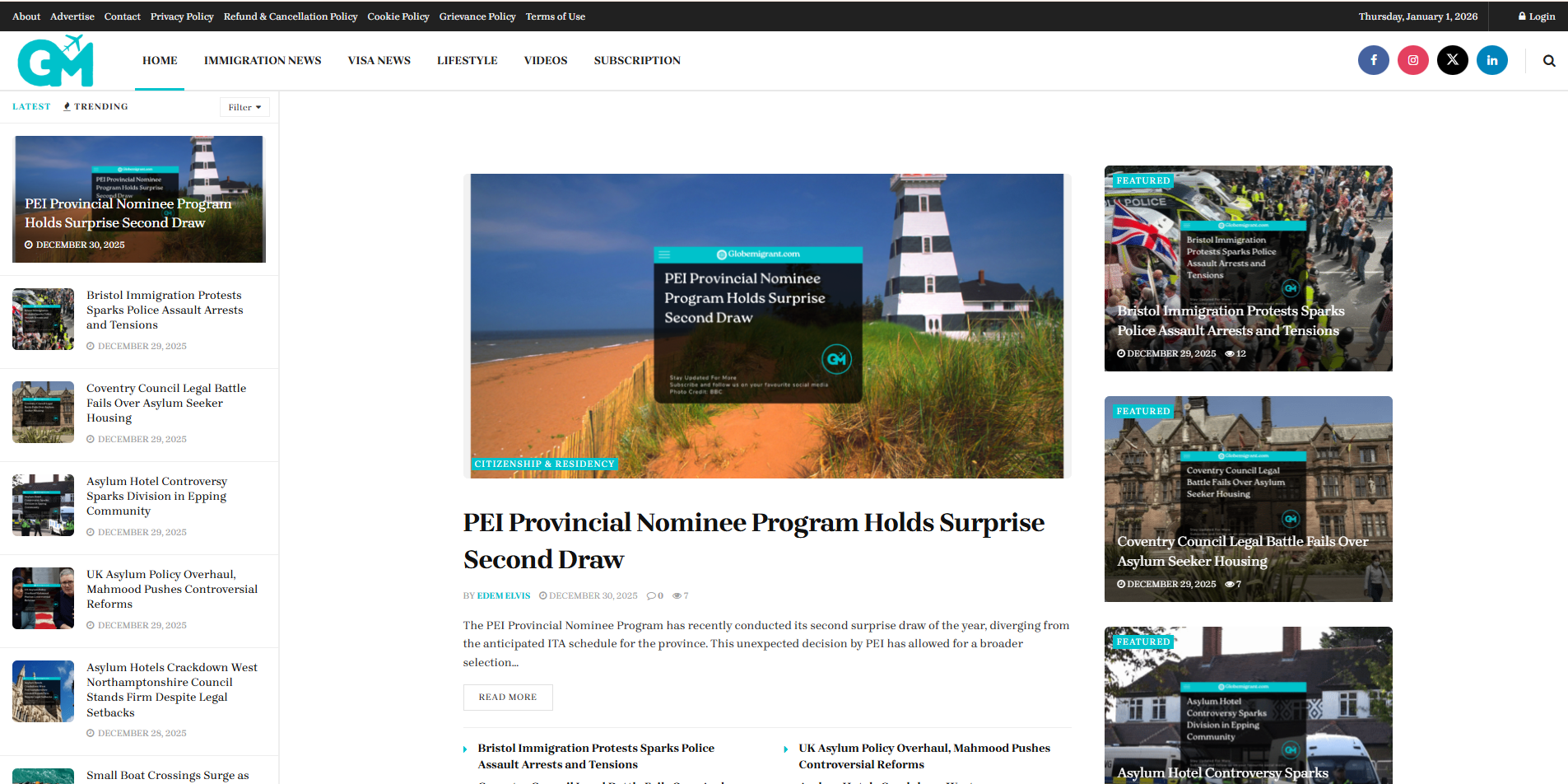 GlobeMigrant-Sellable Marketing-Crafted a High-Credibility Website for a Leading Migration Brand